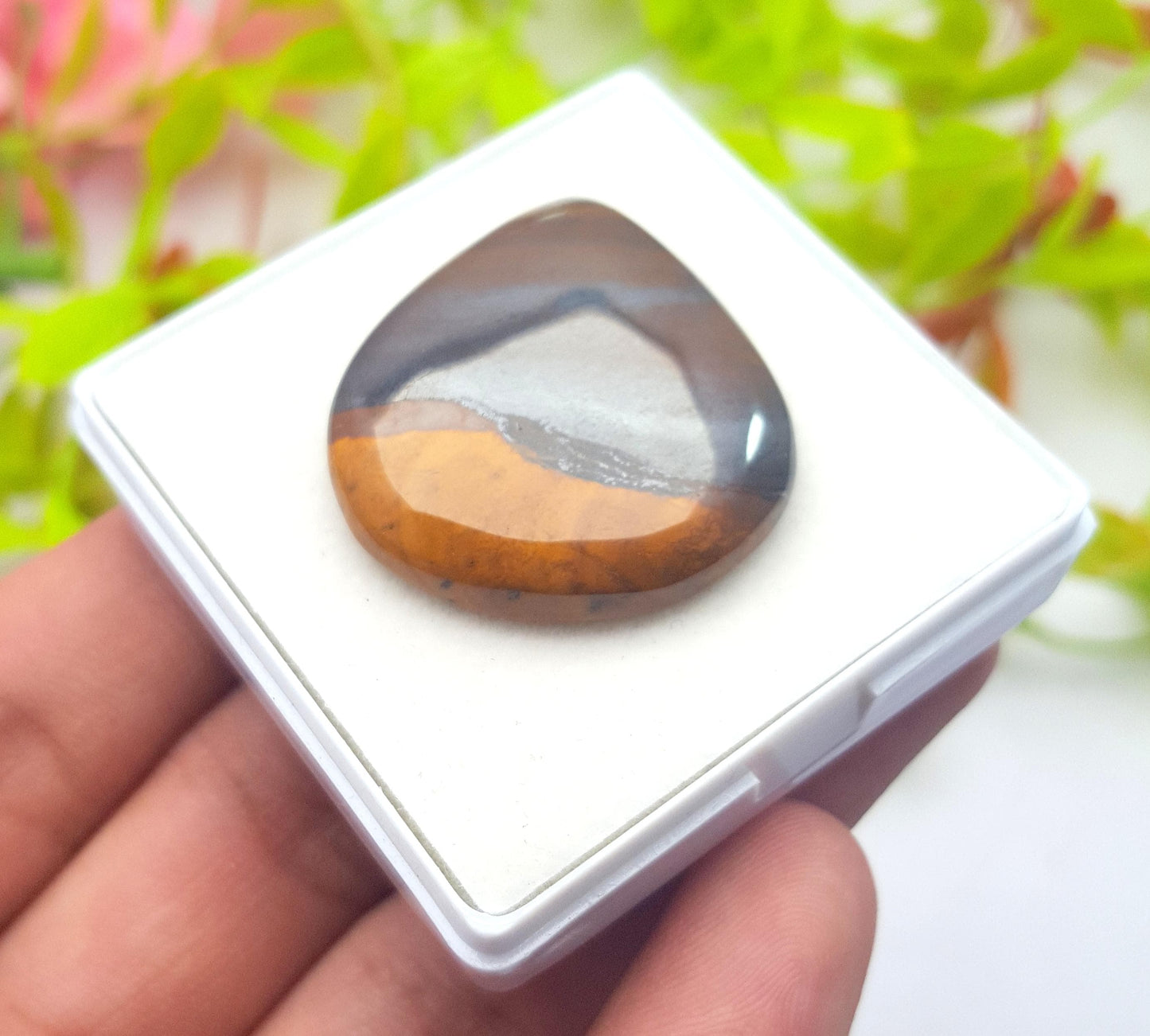 Natural Mookaite Jasper, Pear Cabochon Loose Gemstone, 57.70 Carat, Size-33x29x6mm, Gift For Her, PC-1