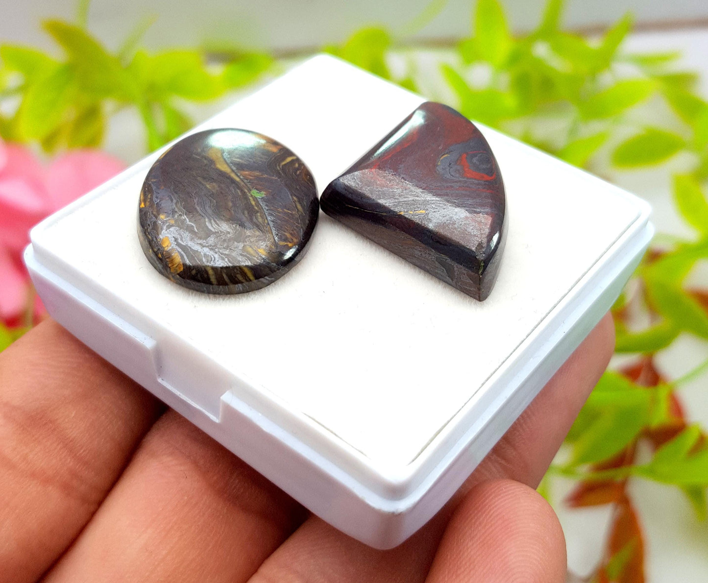 Opal, Natural Boulder Opal, Mix Shape Cabochon Gemstone Lot, 58.85 Carat, Size-20x29x7mm To 25x19x4mm, Gift For Her, PC-2