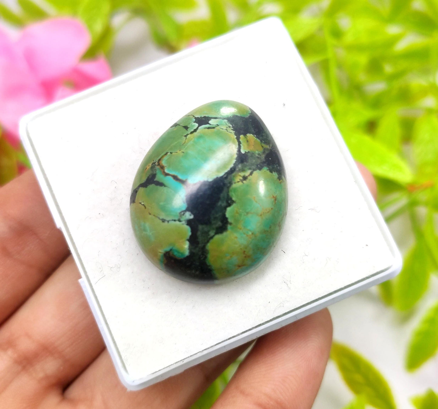 Turquoise, 100% Natural Tibetan Turquoise, Fancy Smooth Cabochon Gemstone Lot, 48.95 Carat, Size-30x25x10mm, For Jewelry Making,