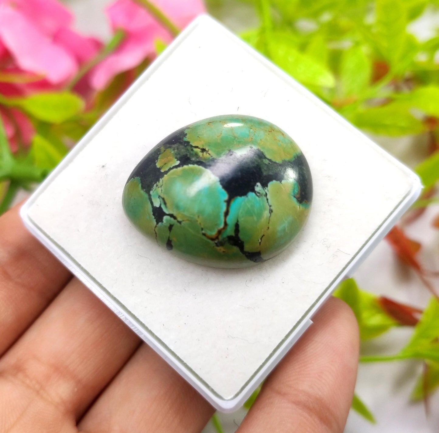 Turquoise, 100% Natural Tibetan Turquoise, Fancy Smooth Cabochon Gemstone Lot, 48.95 Carat, Size-30x25x10mm, For Jewelry Making,