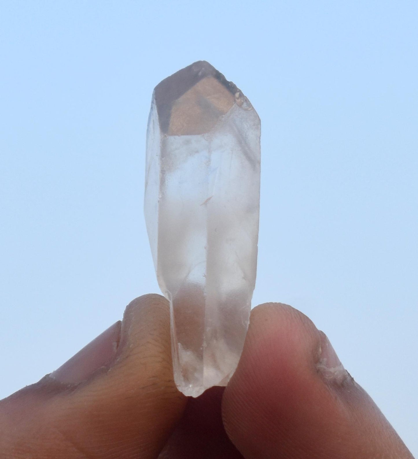 Phantom, Natural White Phantom In Quartz Tower, High Clarity Crystal, 7.20 Gram, Size-1'' inch-0.5''inch, Gift For Her, Healing Crystal,