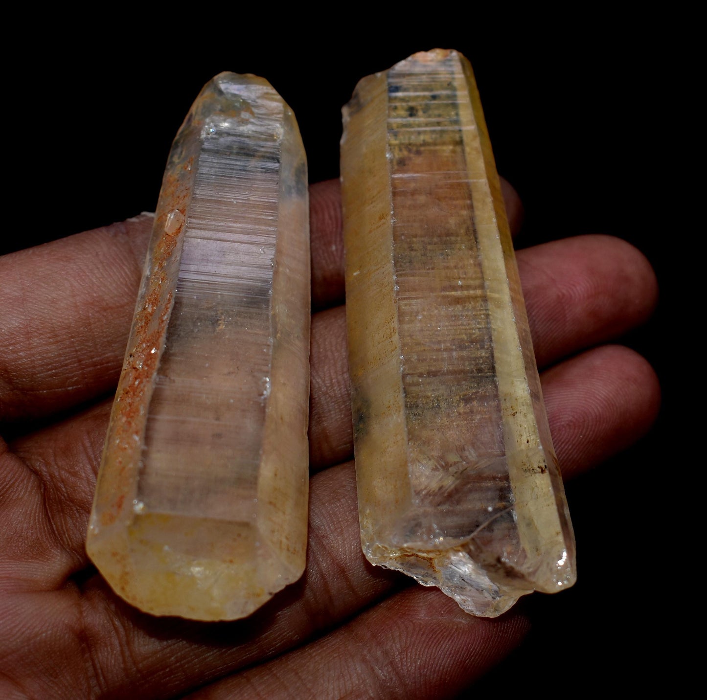 Natural Yellow Lemurian Seed Crystals/ Lemurian Quartz Crystal Point/ Lemurian Crystal/ Lemurian Seed/ 10 Kg, Mix Size And Mix Shape,