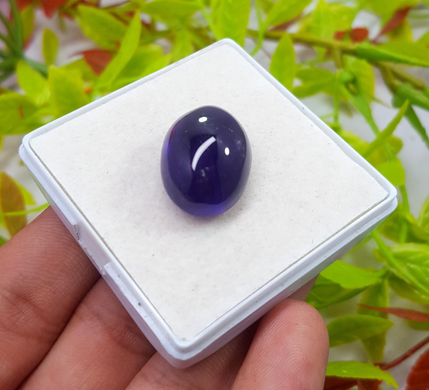 Amethyst, Natural Purple Amethyst, Oval Cabochon Loose Gemstone, 28.50 Carat, Size-16x21.5x12mm, Gift For Her,