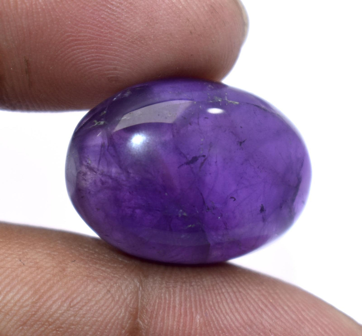 Rare & Natural Purple Amethyst, Oval Cabochon Loose Gemstone, 31.90 Carat, Size-17.5x24x10mm, Gift For Her,