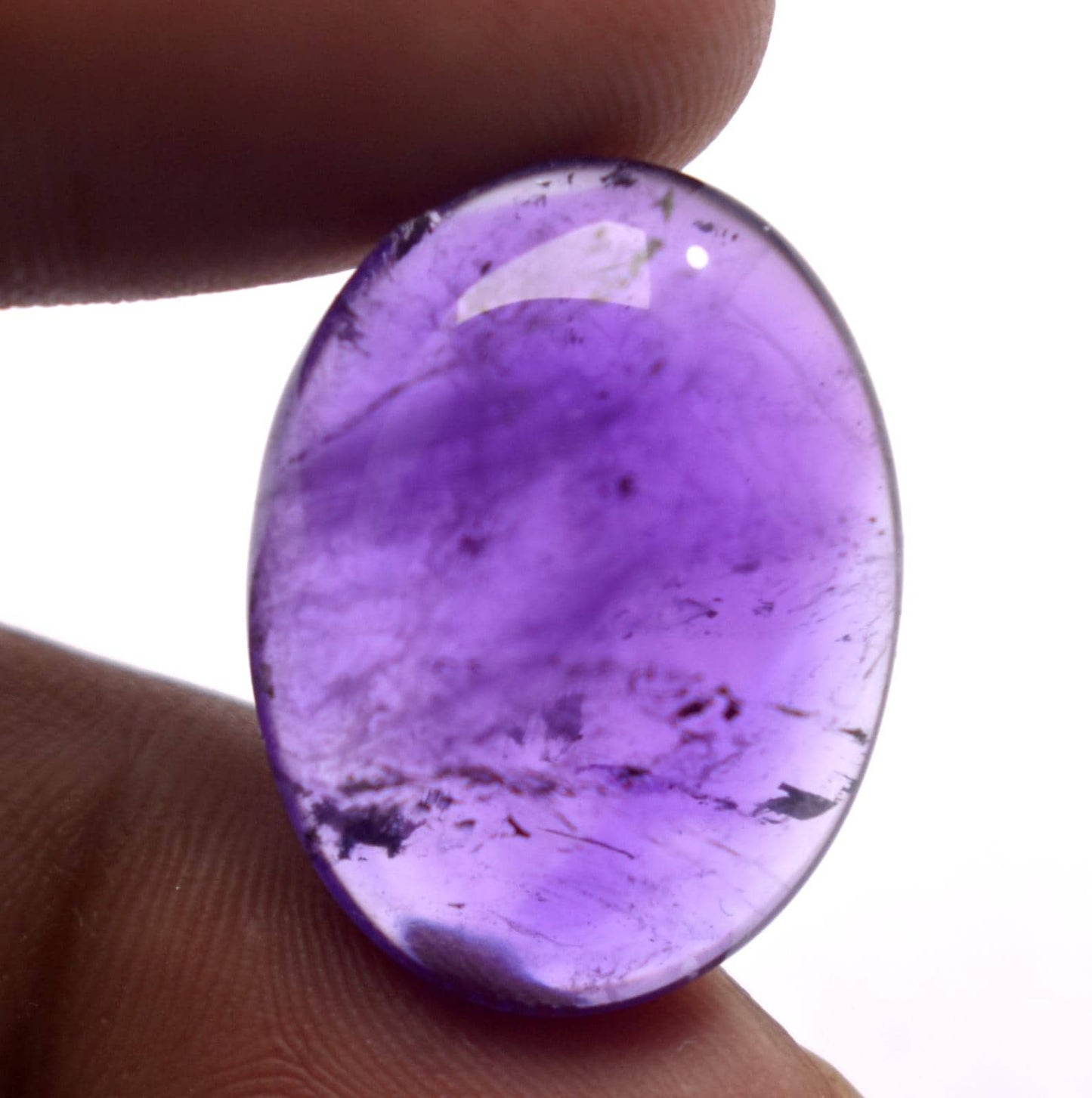 Amethyst, Natural Purple Amethyst, Oval Cabochon Loose Gemstone, 36.70 Carat, Size-10x24x11mm, Gift For Her,