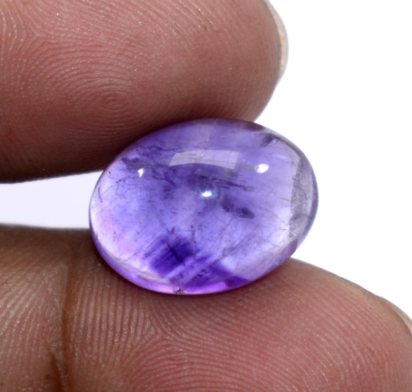 Rare & Natural Purple Amethyst, Oval Cabochon Loose Gemstone, 10.90 Carat, Size-12x16x7.5mm, Gift For Her,