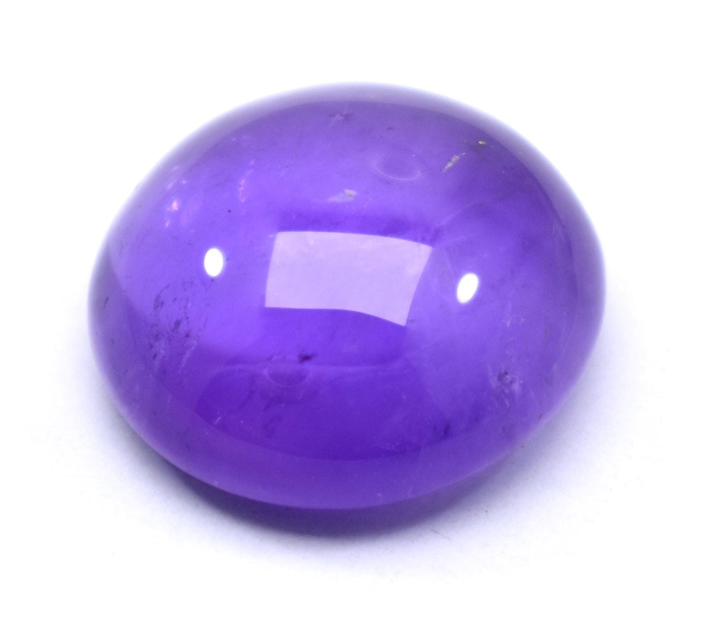 Rare & Natural Purple Amethyst, Round Cabochon Loose Gemstone, 24.40 Carat, Size-20x20x9mm, Gift For Her,