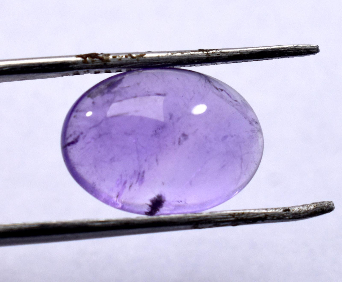 Rare & Natural Purple Amethyst, Oval Cabochon Loose Gemstone, 6.50 Carat, Size-11x15.5x6mm, Gift For Her,