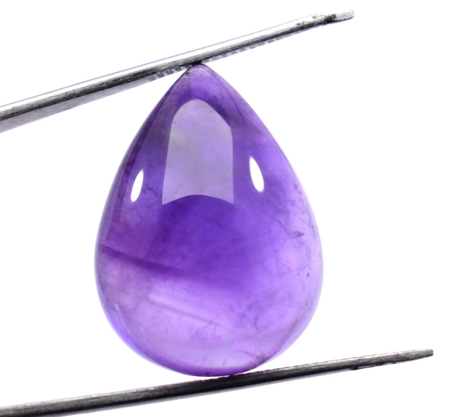 Amethyst, Natural Purple Amethyst, Pear Cabochon Loose Gemstone, 33.10 Carat, Size-19x25.5x10.5mm, Gift For Her,