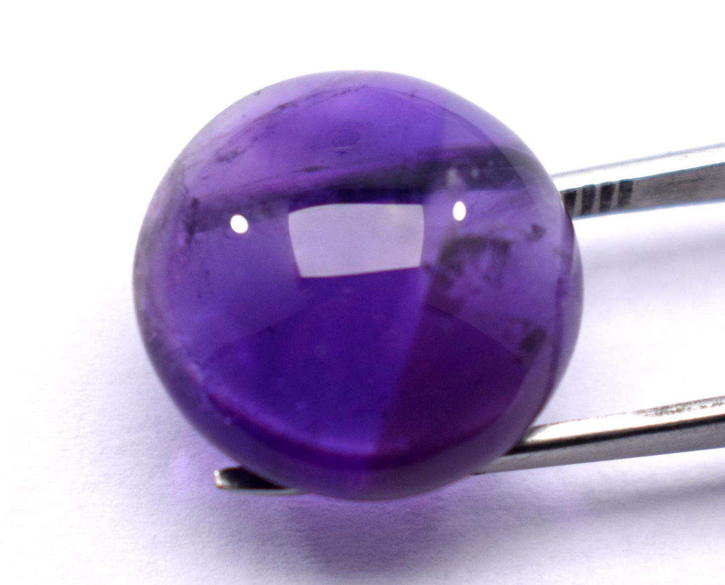 Rare & Natural Purple Amethyst, Round Cabochon Loose Gemstone, 18.00 Carat, Size-18x18x8mm, Gift For Her,