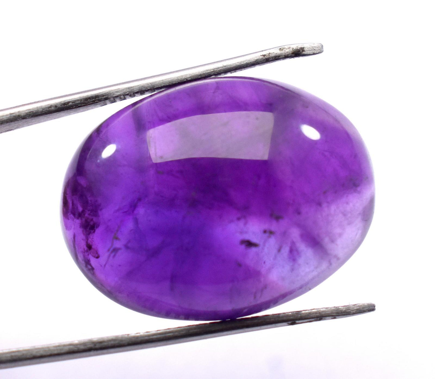 Rare & Natural Purple Amethyst, Oval Cabochon Loose Gemstone, 31.85 Carat, Size-18.5x24.5x9mm, Gift For Her,