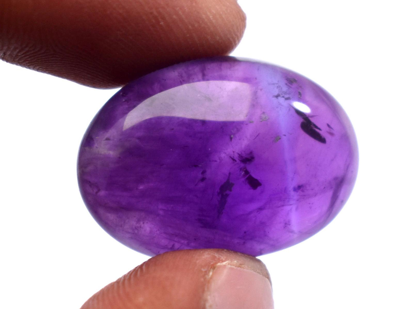 Rare & Natural Purple Amethyst, Oval Cabochon Loose Gemstone, 28.60 Carat, Size-18x24.5x9mm, Gift For Her,