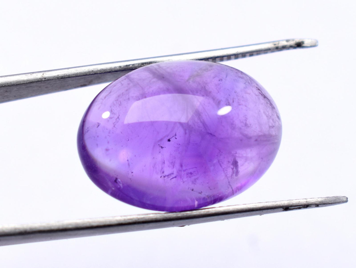 Rare & Natural Purple Amethyst, Oval Cabochon Loose Gemstone, 20.80 Carat, Size-15.5x21x8.5mm, Gift For Her,