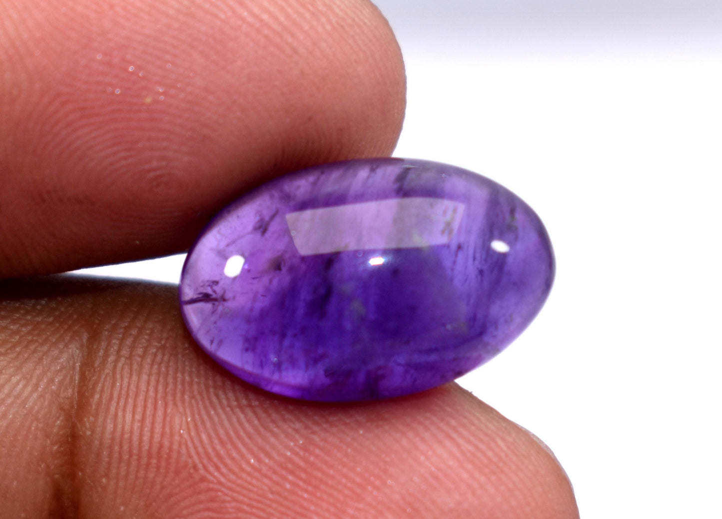 Rare & Natural Purple Amethyst, Oval Cabochon Loose Gemstone, 10.10 Carat, Size-11.5x18x7mm , Gift For Her,Pc-1