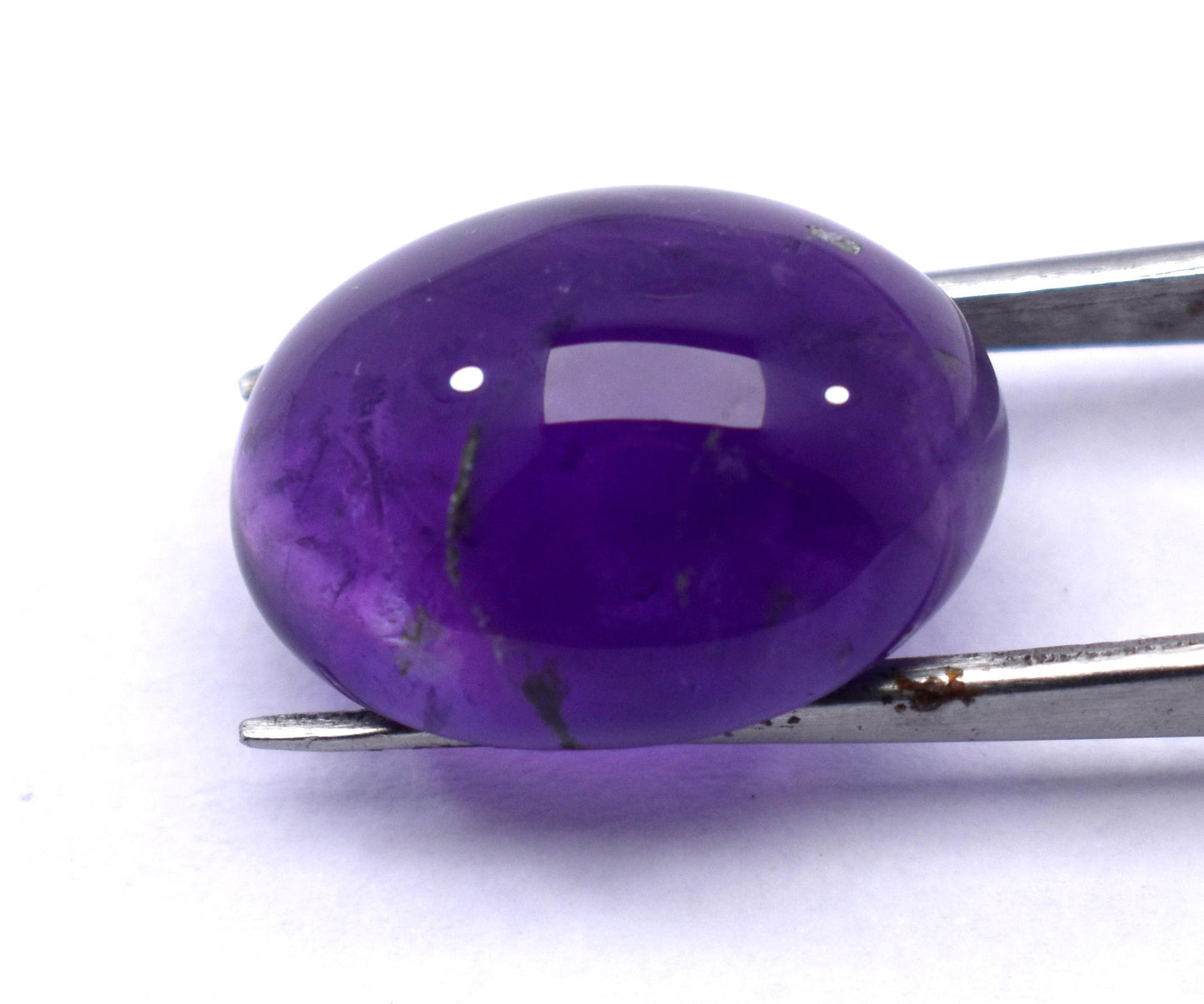 Rare & Natural Purple Amethyst, Oval Cabochon Loose Gemstone, 16.50 Carat, Size-14.5x19.5x8.5mm , Gift For Her,Pc-1