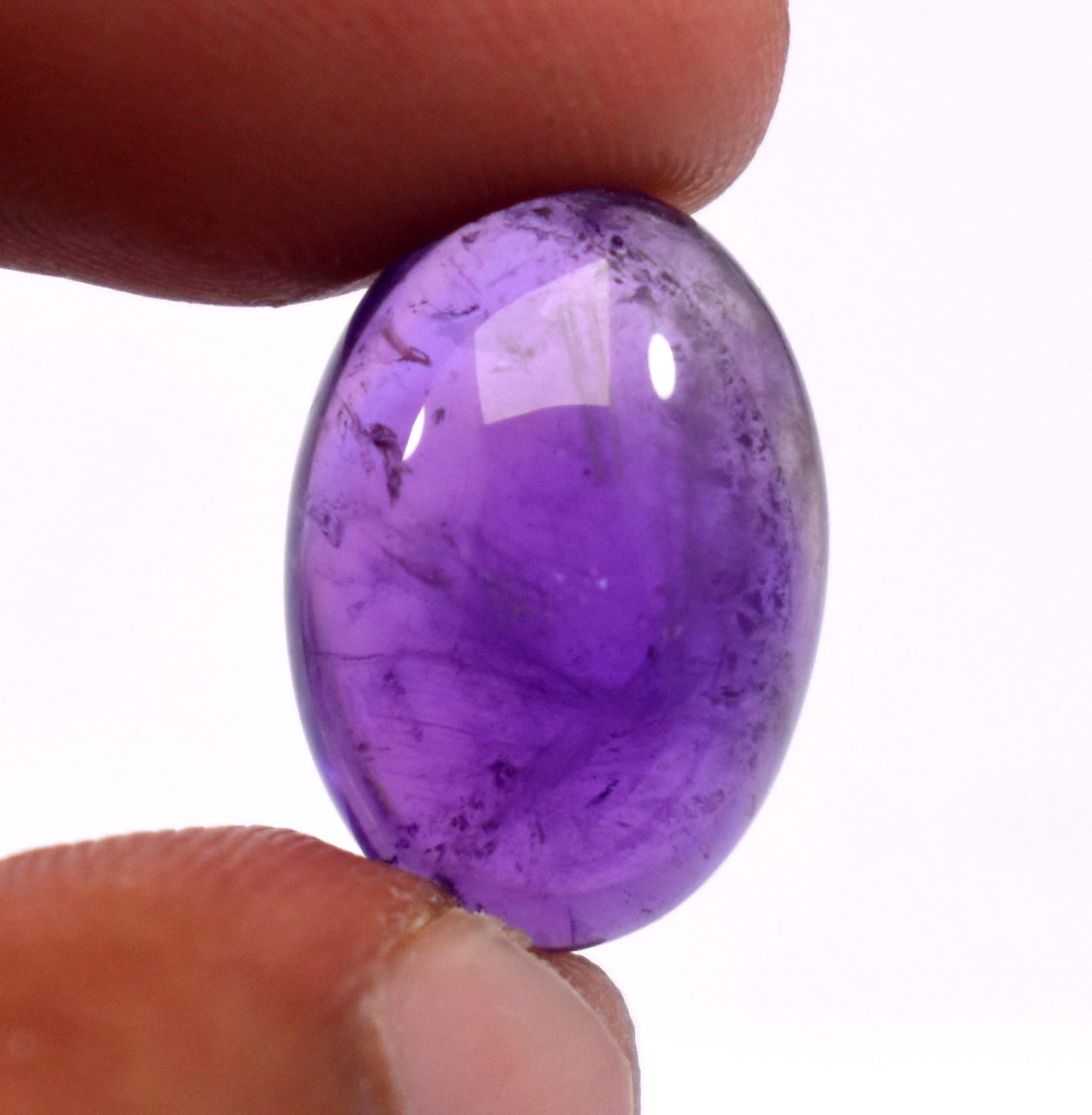 Rare & Natural Purple Amethyst, Oval Cabochon Loose Gemstone, 10 Carat, Size-12x17x7mm, Gift For Her, Pc-1