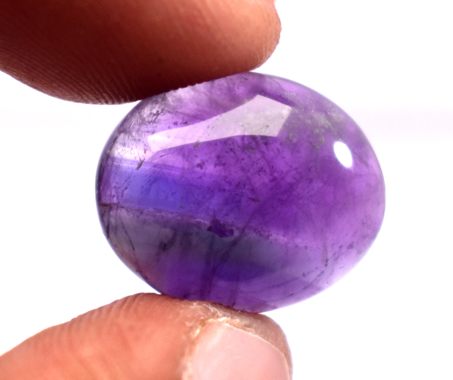 Rare & Natural Purple Amethyst, Oval Cabochon Loose Gemstone, 11.70 Carat, Size-14x17x7mm, Gift For Her, Pc-1