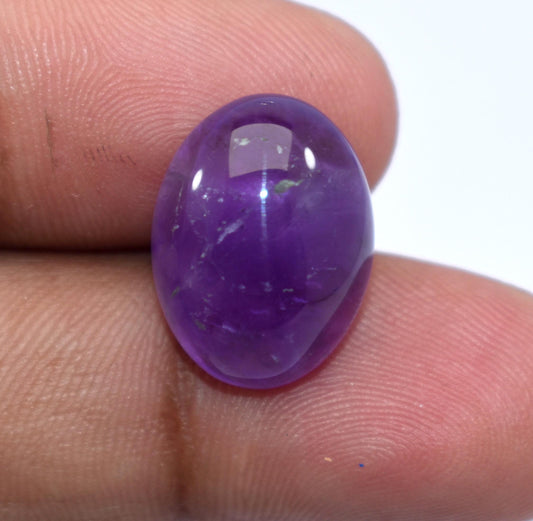 Rare & Natural Purple Amethyst, Oval Cabochon Loose Gemstone, 11.50 Carat, Size-13x17x7.5mm, Gift For Her,Pc-1