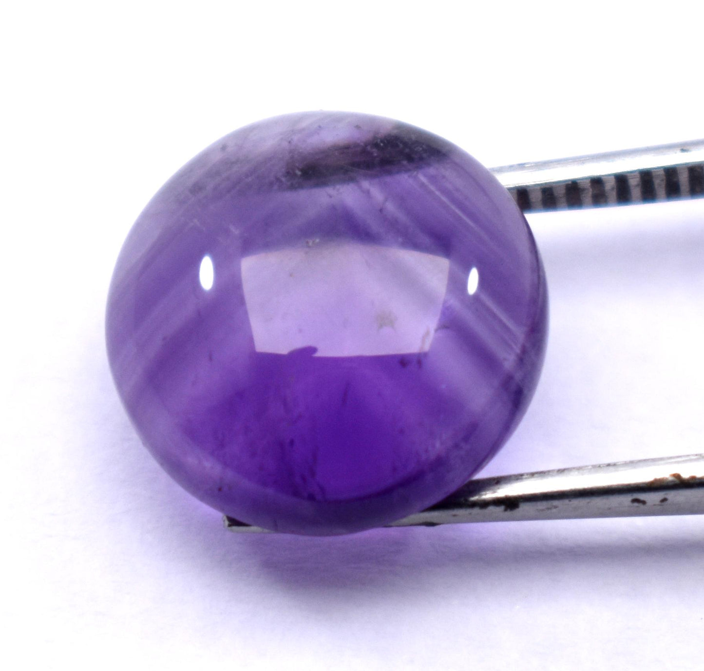 Rare & Natural Purple Amethyst, Round Cabochon Loose Gemstone, 7.70 Carat, Size-14x14x5.5mm, Gift For Her, Pc-1