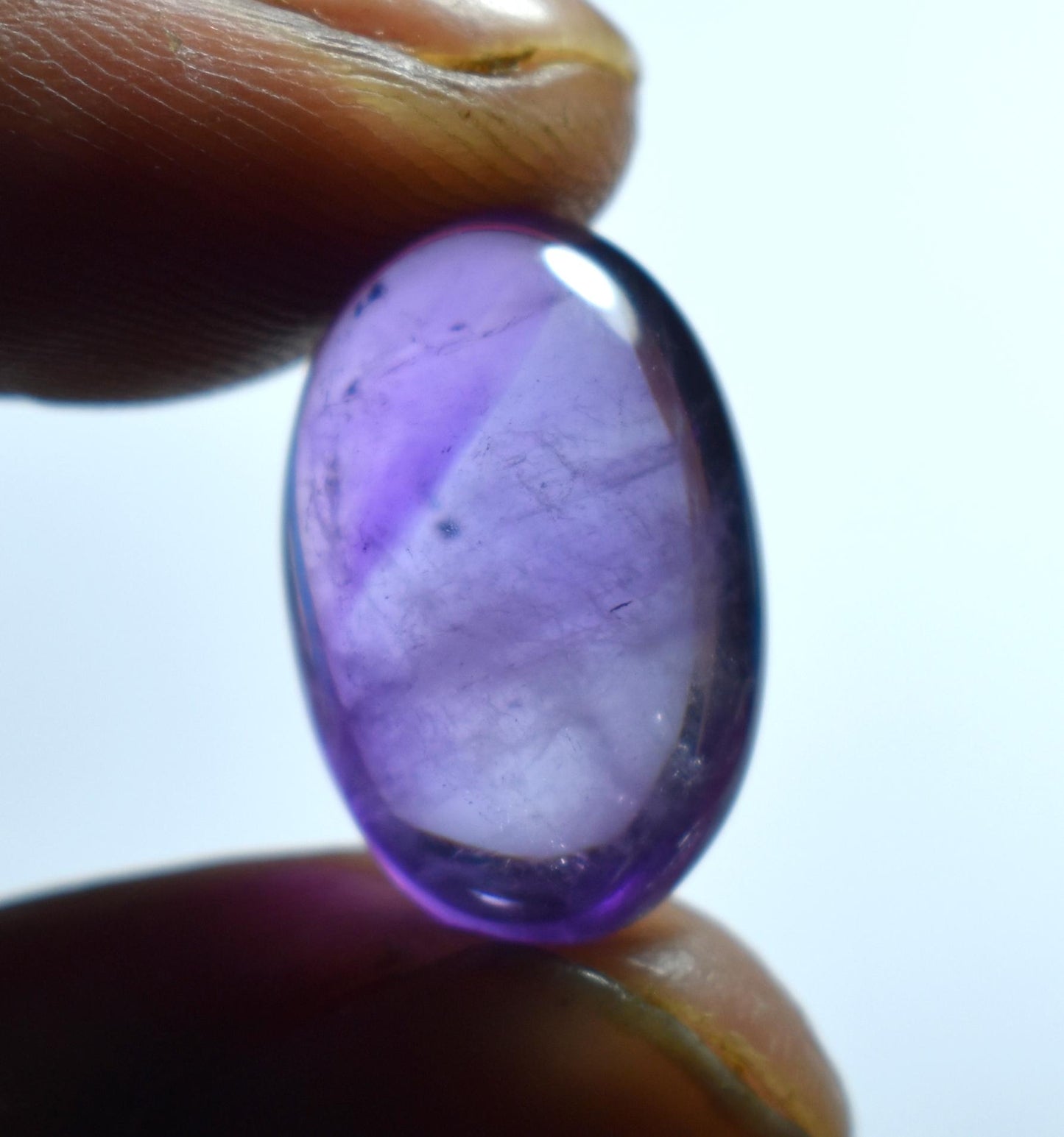 Rare & Natural Purple Amethyst, Oval Cabochon Loose Gemstone, 12.00 Carat, Size-12x18x8mm, Gift For Her, Pc-1