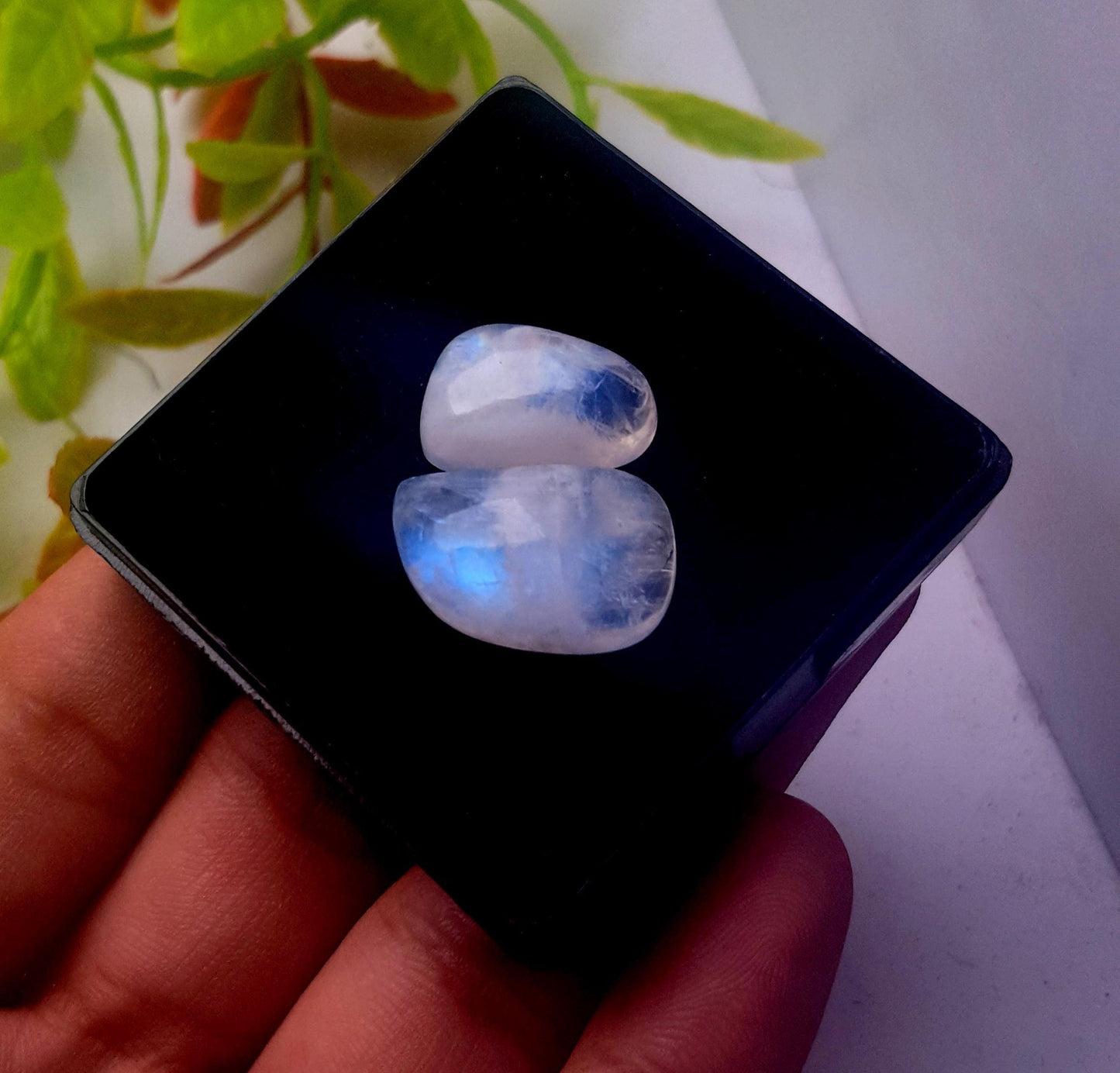 Moonstone, Natural Rainbow Moonstone, Fancy Shape Cabochon Gemstone Lot, 27.90 Carat, Size-21x13x7mm To 17x11x7mm, Gift For Her, PC-2