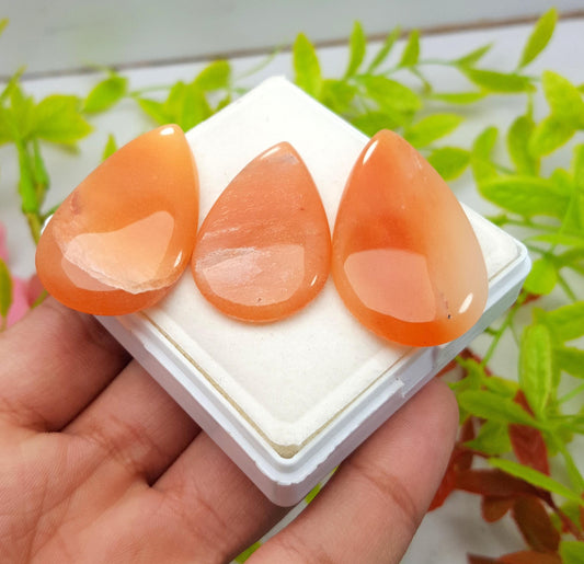 Aventurine, Natural Aventurine, Pear Smooth Cabochon Gemstone Lot, 125.00 Carat, Size-44x24x4mm To 38x22x4mm, Gift For Her, PC-3