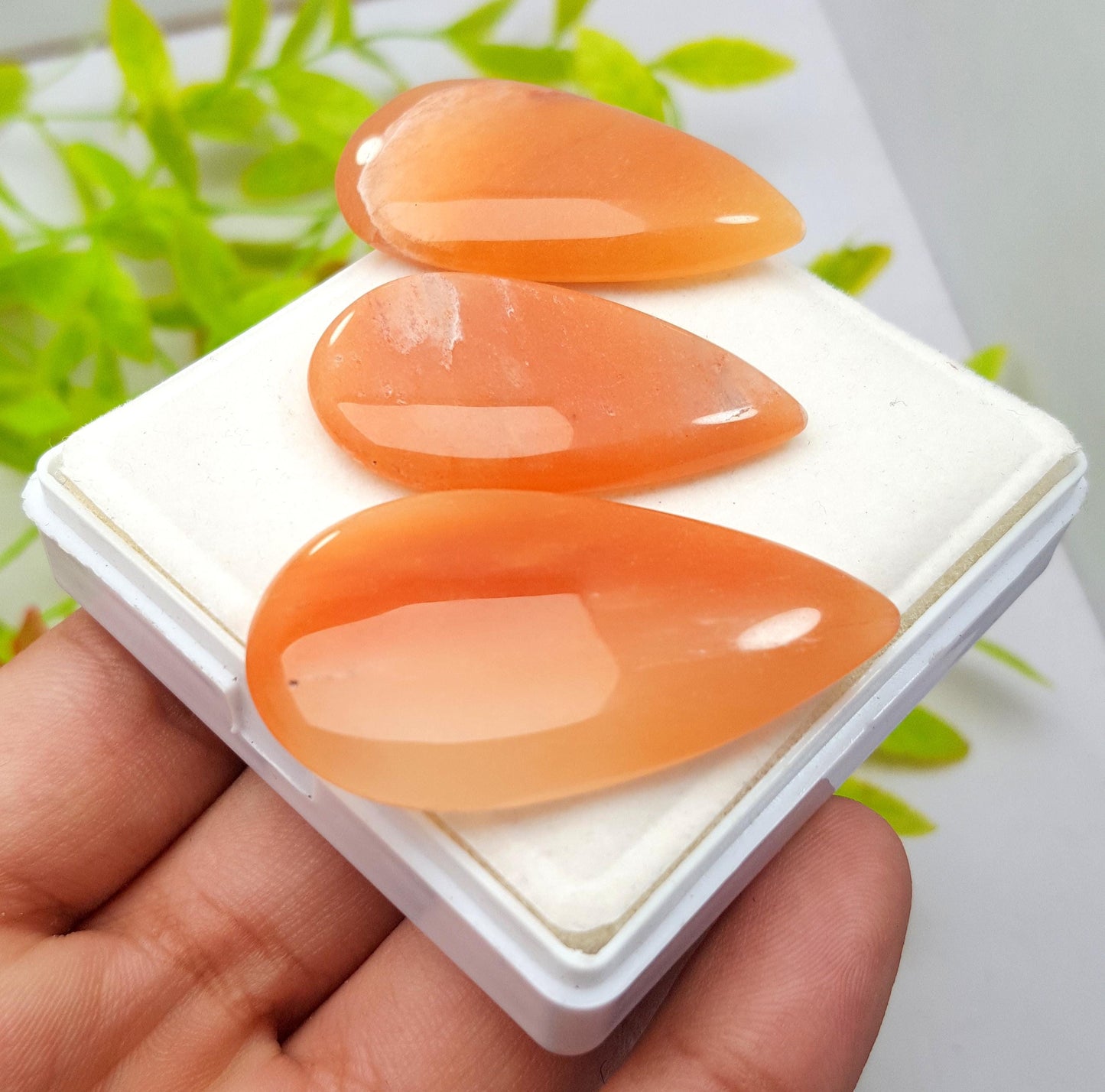 Aventurine, Natural Aventurine, Pear Smooth Cabochon Gemstone Lot, 125.00 Carat, Size-44x24x4mm To 38x22x4mm, Gift For Her, PC-3