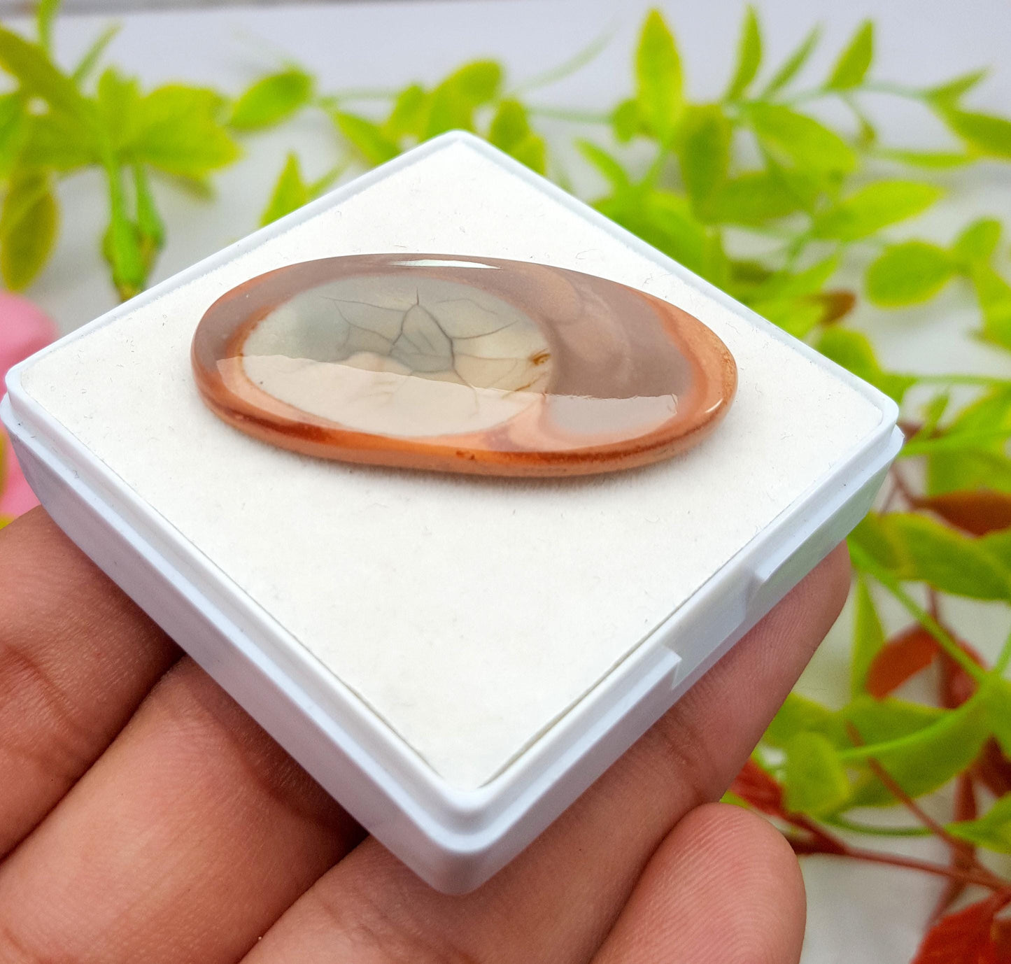 Jasper, Natural Imperial Jasper, Oval Cabochon Loose Gemstone, 35.70 Carat, Size-40x20x5mm, Gift For Her,