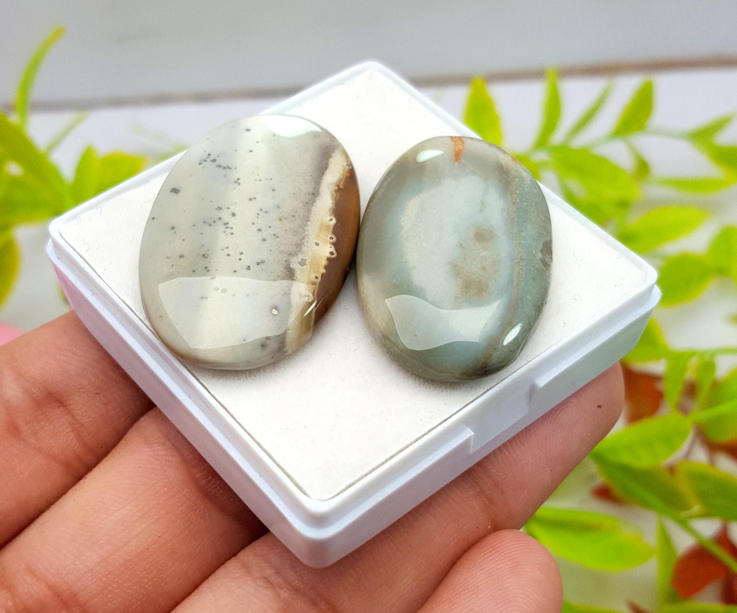 Natural Imperial Jasper, Oval Cabochon Gemstone Lot, 73.30 Carat, Size-37x23x5mm To 36x20x5mm, Gift For Her, PC-2