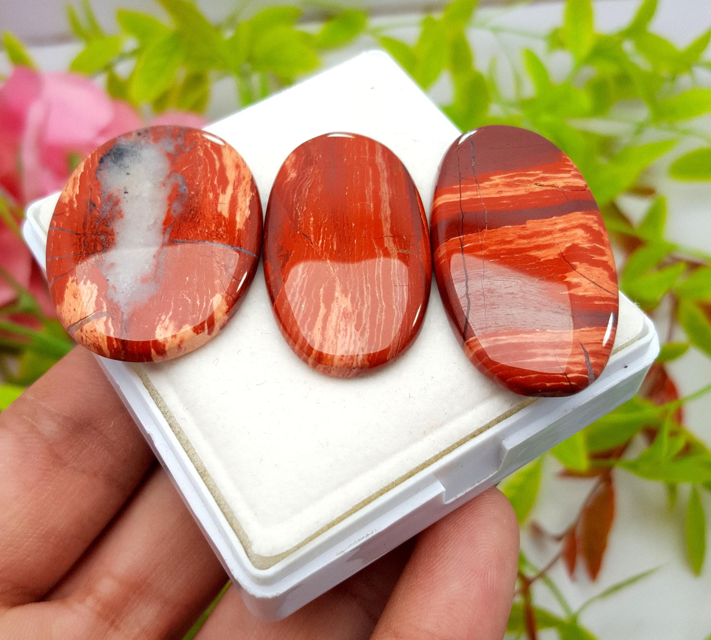 Jasper, Natural Snake Skin Jasper, Oval Cabochon Gemstone Lot, 129.10 Carat, Size-41x22x4mm To 36x26x5mm, Gift For Her, PC-3