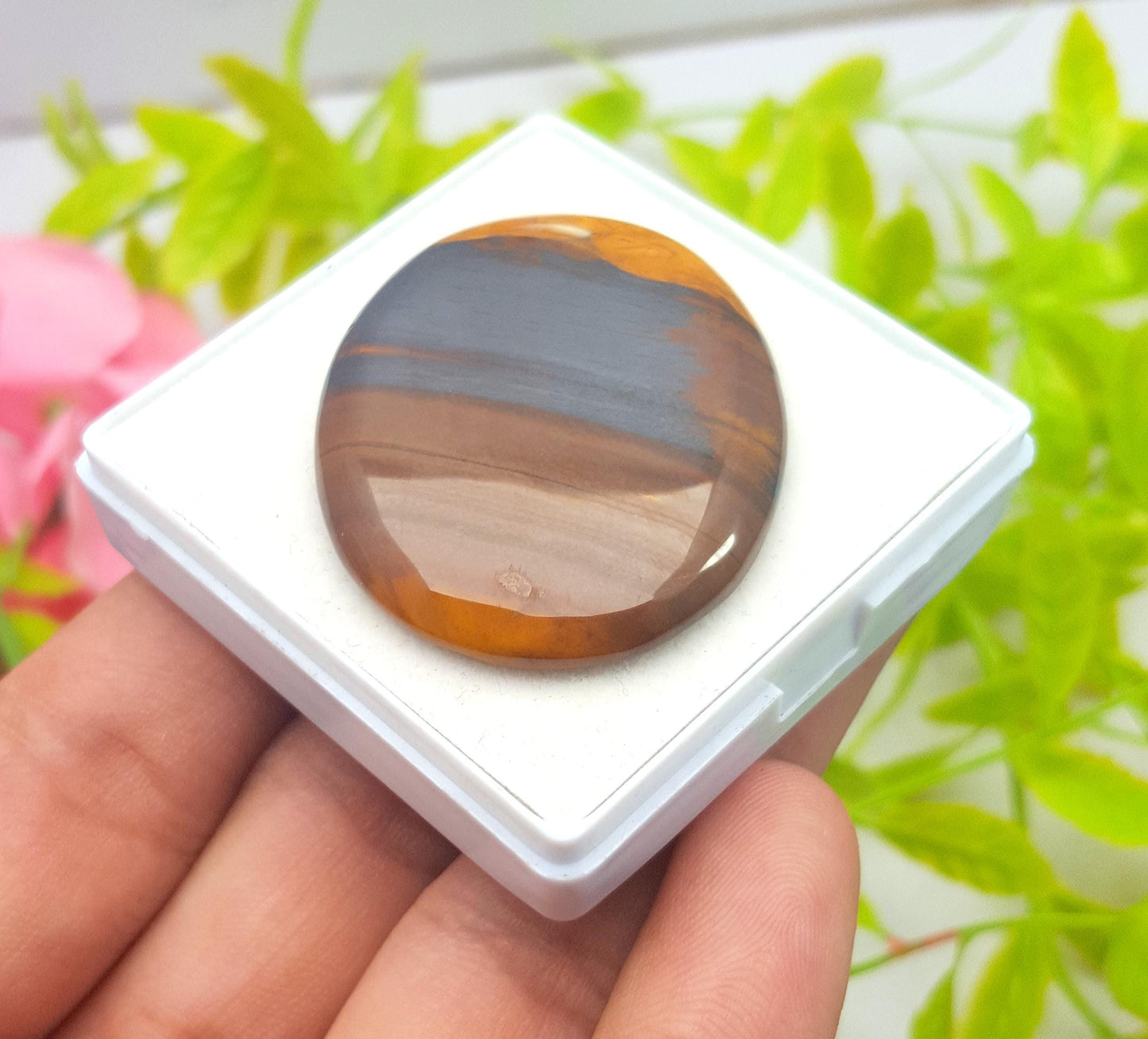 Natural Mookaite Jasper, Oval Cabochon Loose Gemstone, 79.80 Carat, Size-41X32X5mm, Gift For Her, PC-1