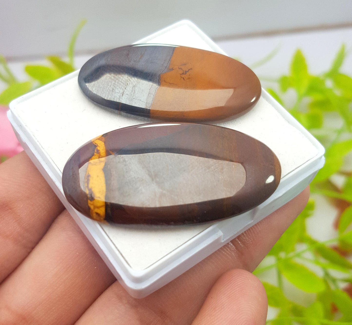 Jasper, Natural Mookaite Jasper, Oval Cabochon Gemstone Lot, 105.40 Carat, Size-42x23x5mm To 40x21x4mm, Gift For Her, PC-2