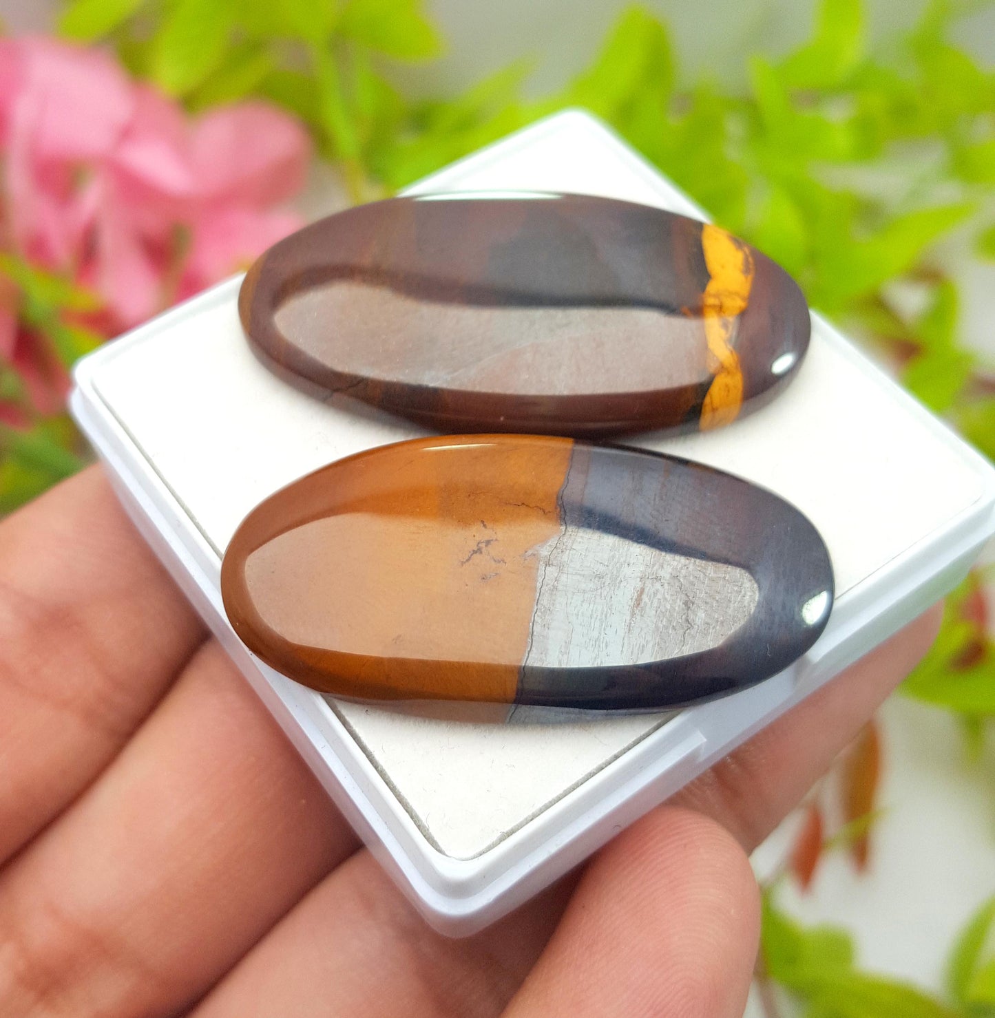 Jasper, Natural Mookaite Jasper, Oval Cabochon Gemstone Lot, 105.40 Carat, Size-42x23x5mm To 40x21x4mm, Gift For Her, PC-2