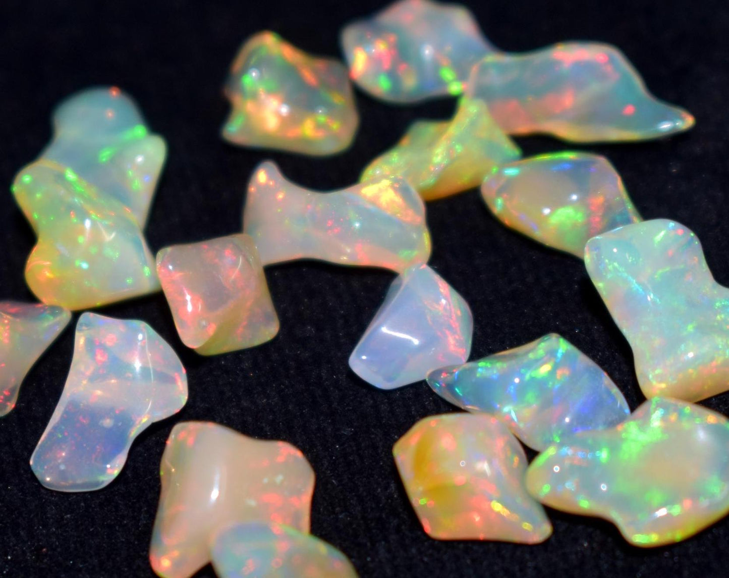 Opal, Natural Ethiopian Opal, Multi Fire Opal Polish Raw Gemstone, 1000 Carat, Mix Size And Mix Shape, For Jewelry Making, Gift For Her,