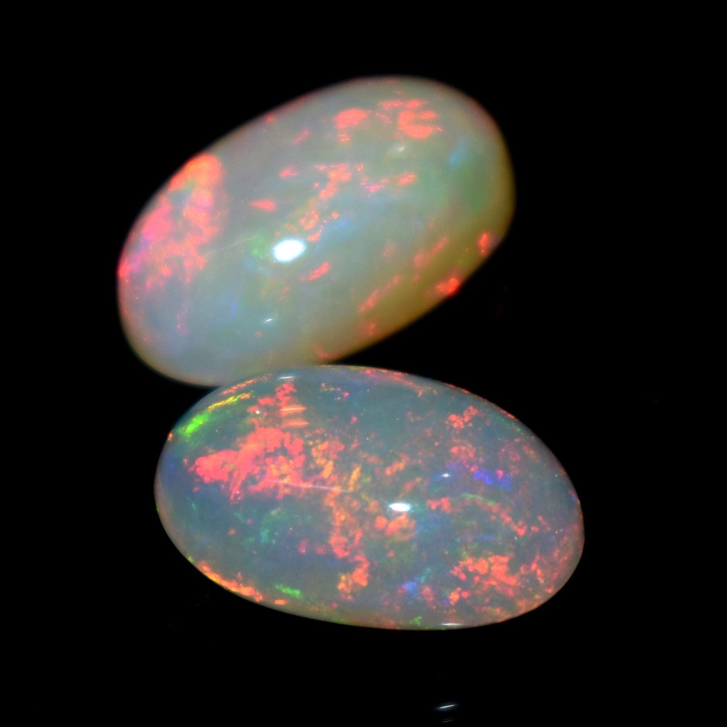 Opal, Natural Ethiopian Opal, Oval Welo Fire Cabochon Gemstone Lot, 5.70 Carat, Size-13x8mm to 13x8mm , Gift For Her, PC-2