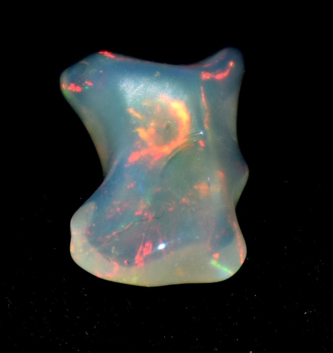 Opal, Natural Ethiopian Opal, Multi Fire Opal Polish Raw Gemstone, 1.40 Carat, Size-7.5x12x4.5mm, Gift For Her, PC-1