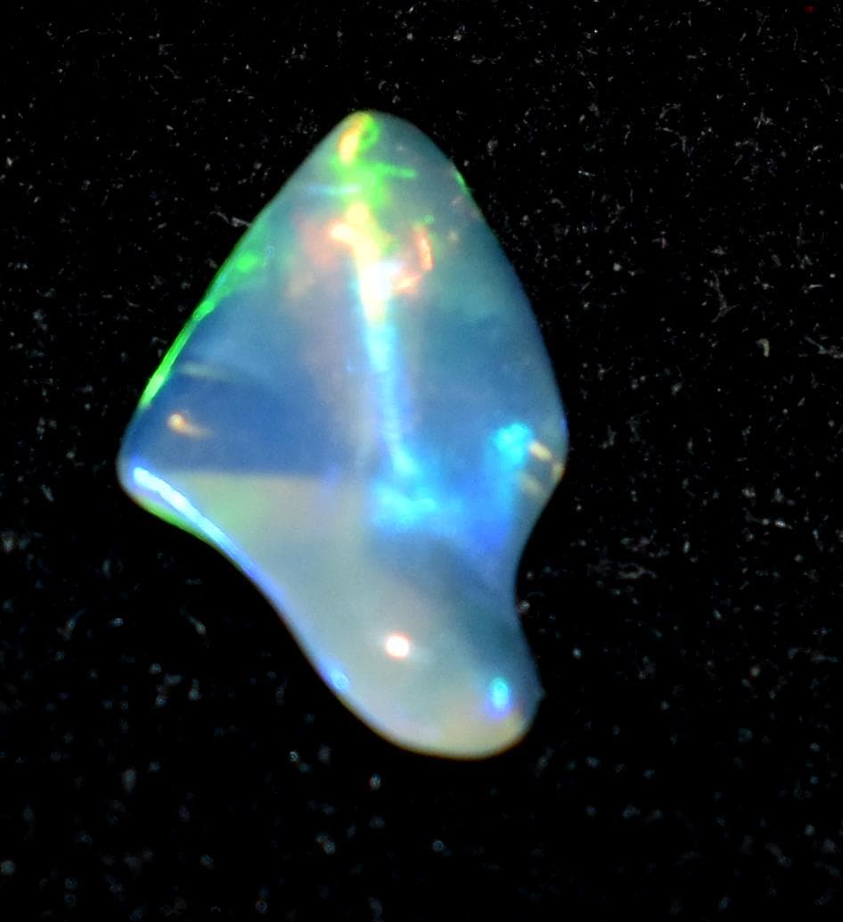 Opal, Natural Ethiopian Opal, Multi Fire Opal Polish Raw Gemstone, 1.05 Carat, Size-7x11x4mm, Gift For Her, PC-1