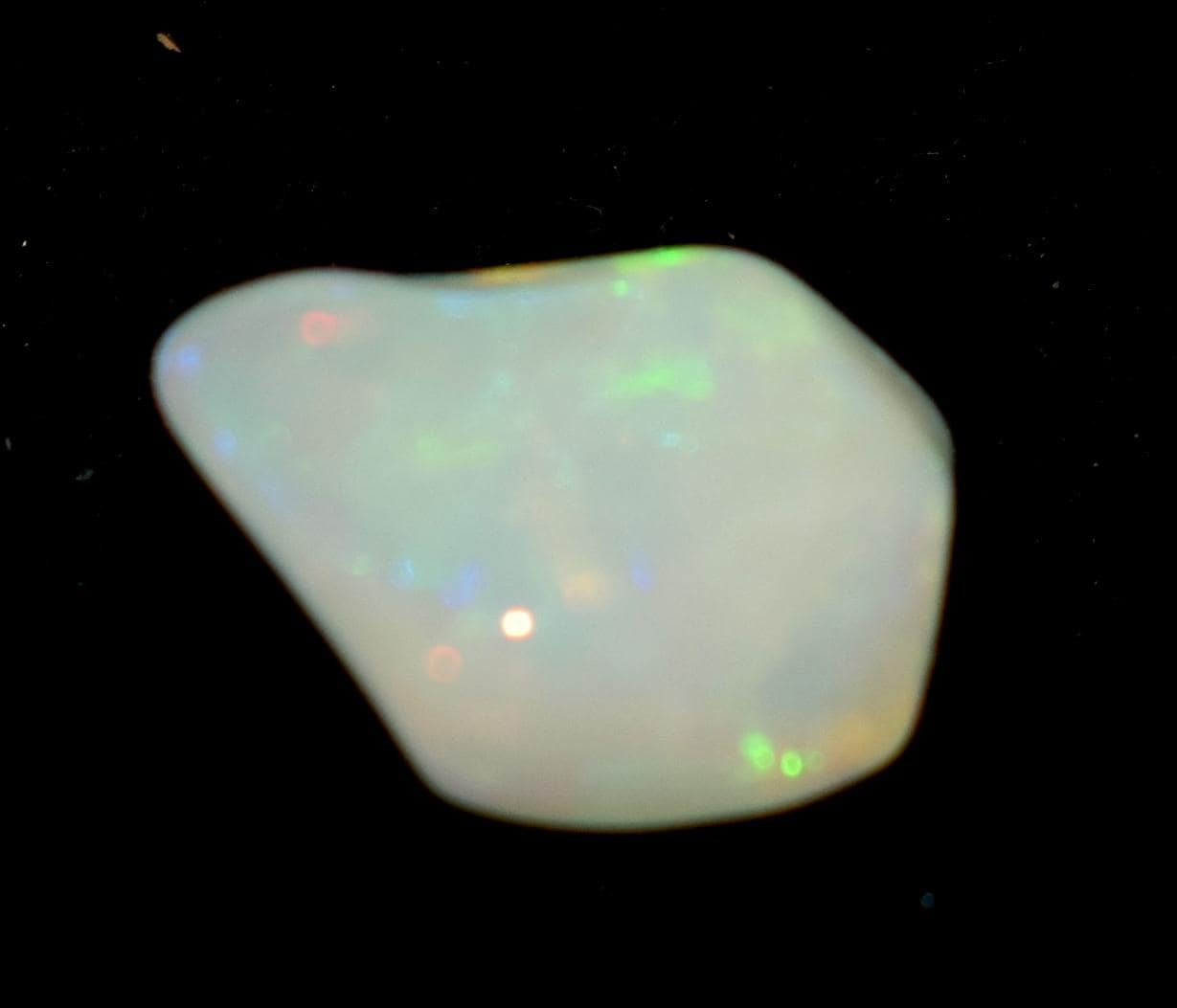 Opal, Natural Ethiopian Opal, Multi Fire Opal Polish Raw Gemstone, 2.40 Carat, Size-9.5x11x5mm, Gift For Her, PC-1