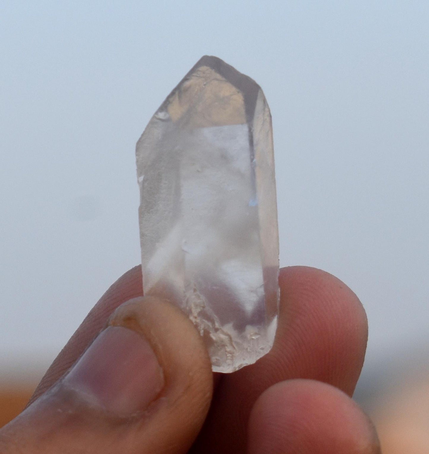 Phantom, Natural White Phantom In Quartz Tower, High Clarity Crystal, 7.20 Gram, Size-1'' inch-0.5''inch, Gift For Her, Healing Crystal,