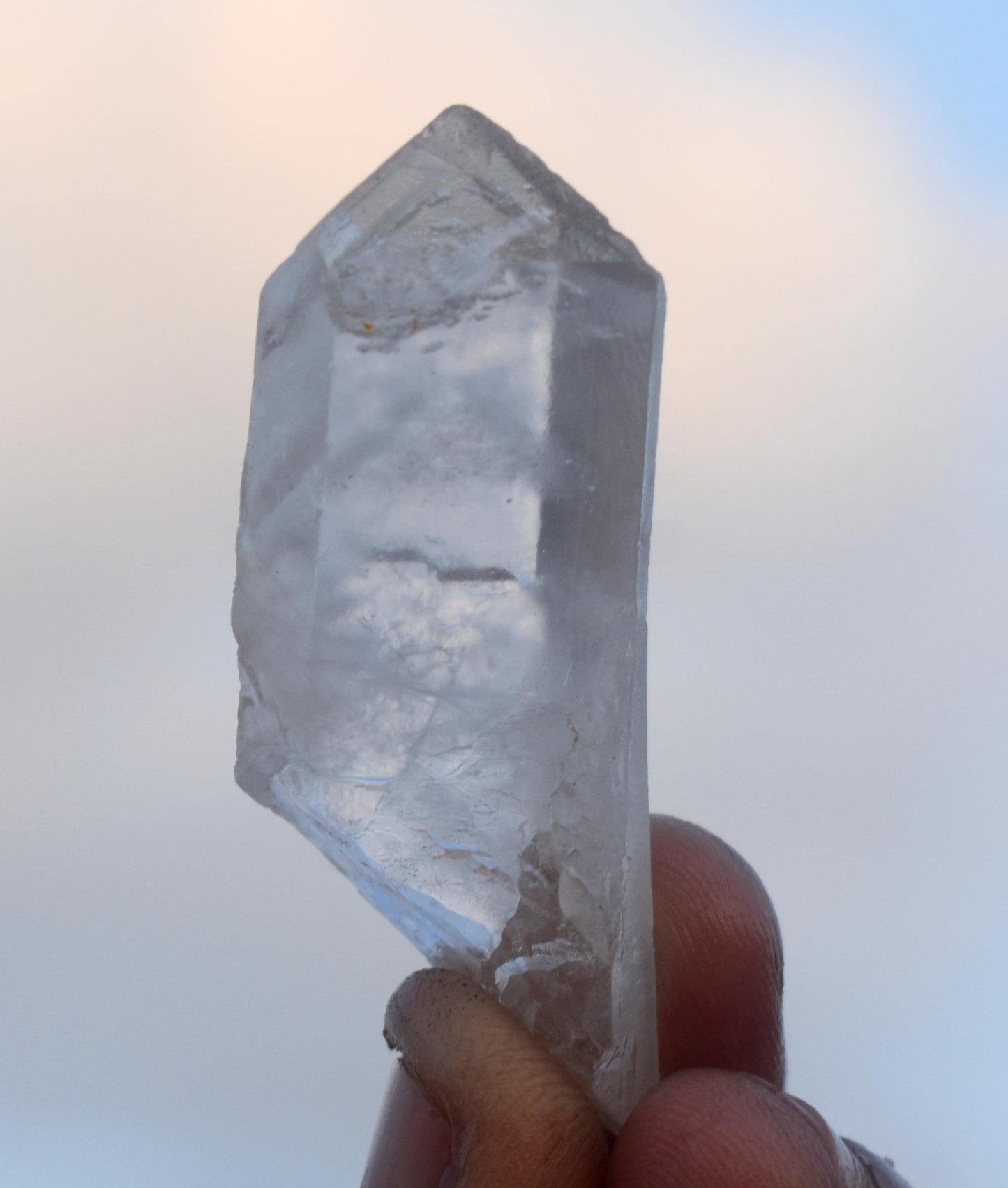 Phantom, Natural White Phantom In Quartz Tower, High Clarity Crystal, 15.29 Gram, Size-2'' inch-1''inch, Gift For Her, Healing Crystal,