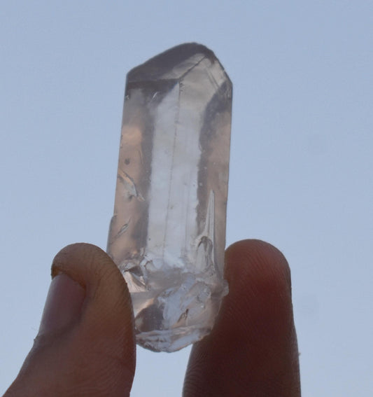 Phantom, Natural White Phantom In Quartz Tower, High Clarity Crystal, 15.21 Gram, Size-2'' inch-1''inch, Gift For Her, Healing Crystal,