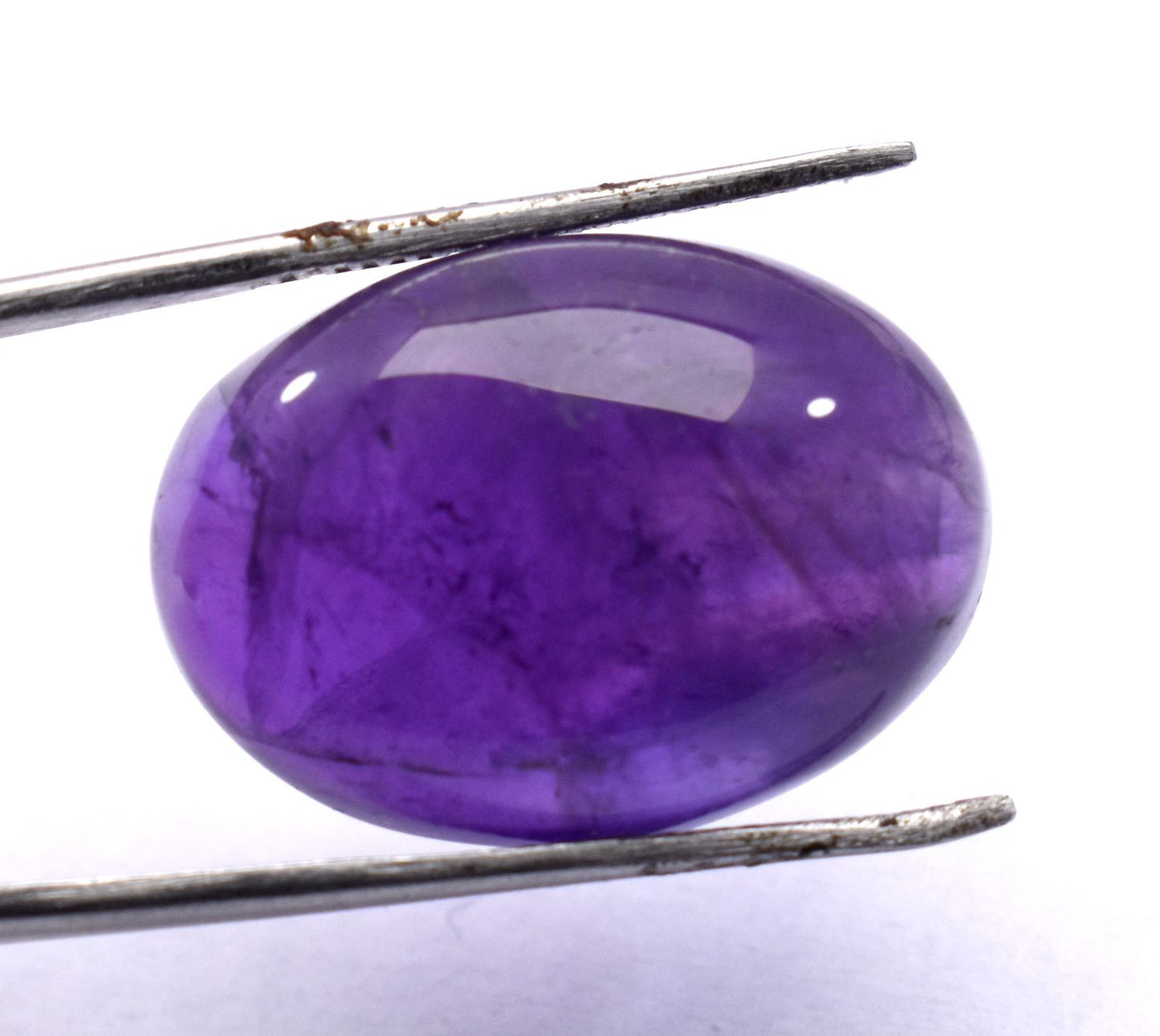 Rare & Natural Purple Amethyst, Oval Cabochon Loose Gemstone, 31.90 Carat, Size-17.5x24x10mm, Gift For Her,