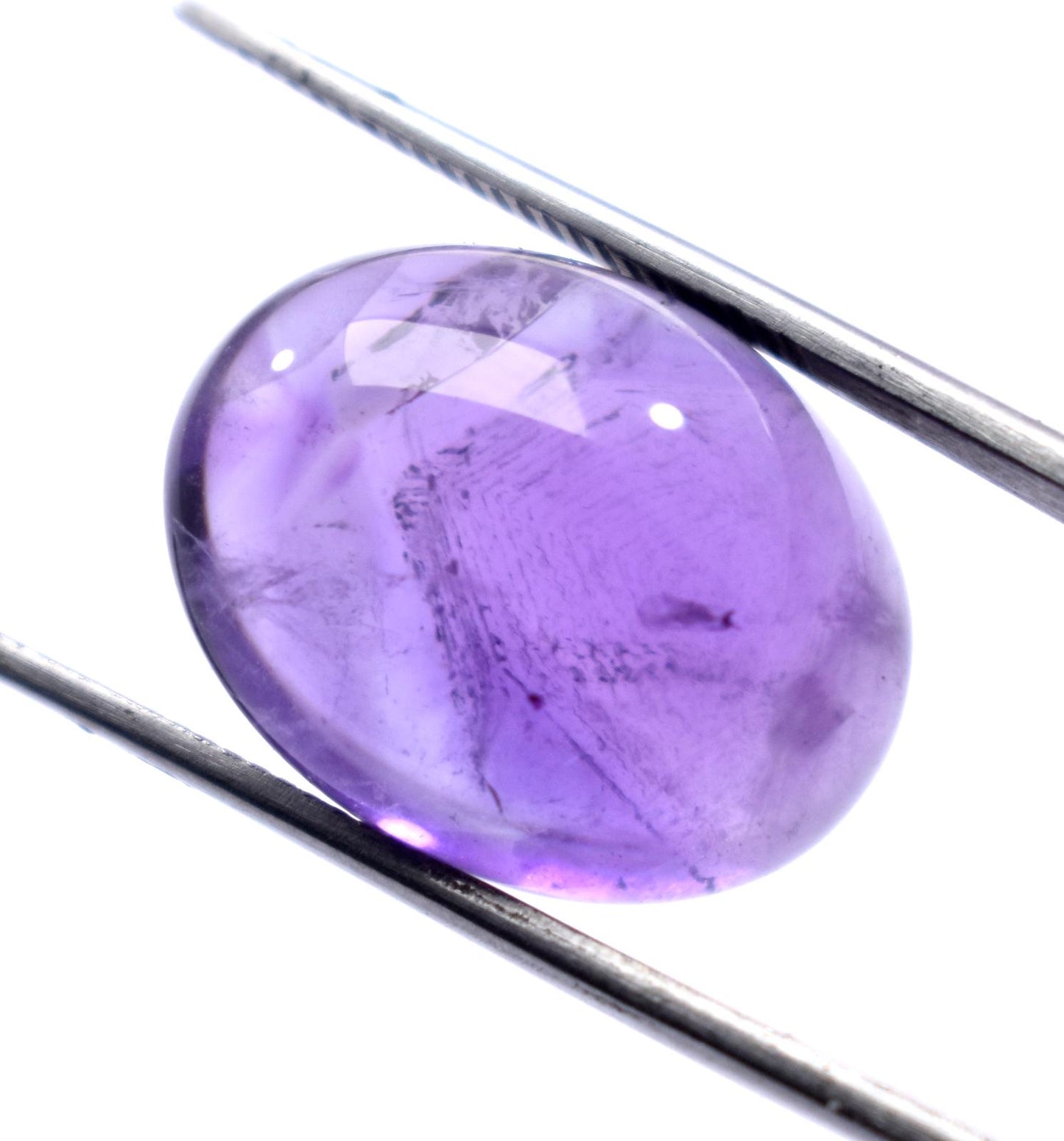 Rare & Natural Purple Amethyst, Oval Cabochon Loose Gemstone, 18.60 Carat, Size-15x19.5x9mm, Gift For Her,