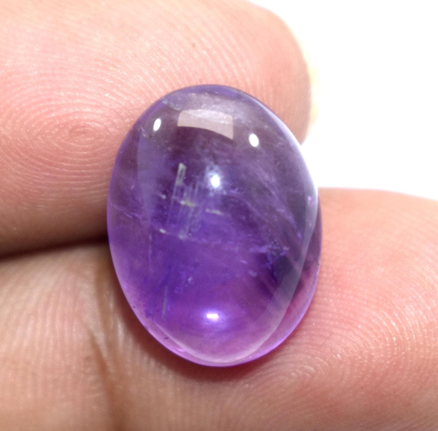 Rare & Natural Purple Amethyst, Oval Cabochon Loose Gemstone, 10.90 Carat, Size-12x16x7.5mm, Gift For Her,