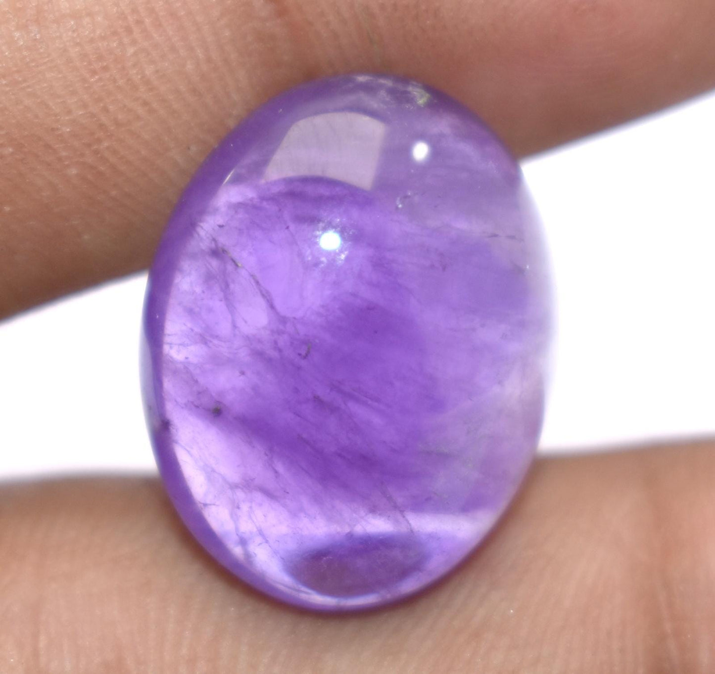 Rare & Natural Purple Amethyst, Oval Cabochon Loose Gemstone, 17.80 Carat, Size-10x16x8mm, Gift For Her,