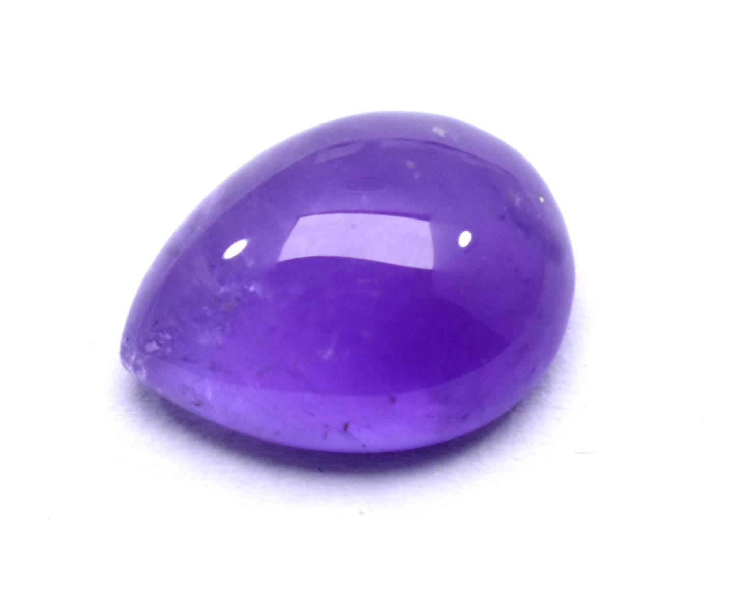 Amethyst, Natural Purple Amethyst, Pear Cabochon Loose Gemstone, 11.40 Carat, Size-13.5x18x7mm, Gift For Her,