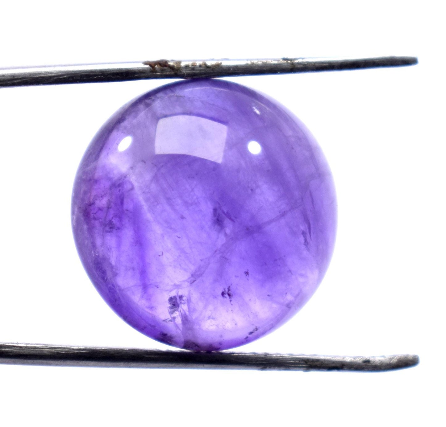 Rare & Natural Purple Amethyst, Round Cabochon Loose Gemstone, 19.60 Carat, Size-18x18x9mm, Gift For Her,