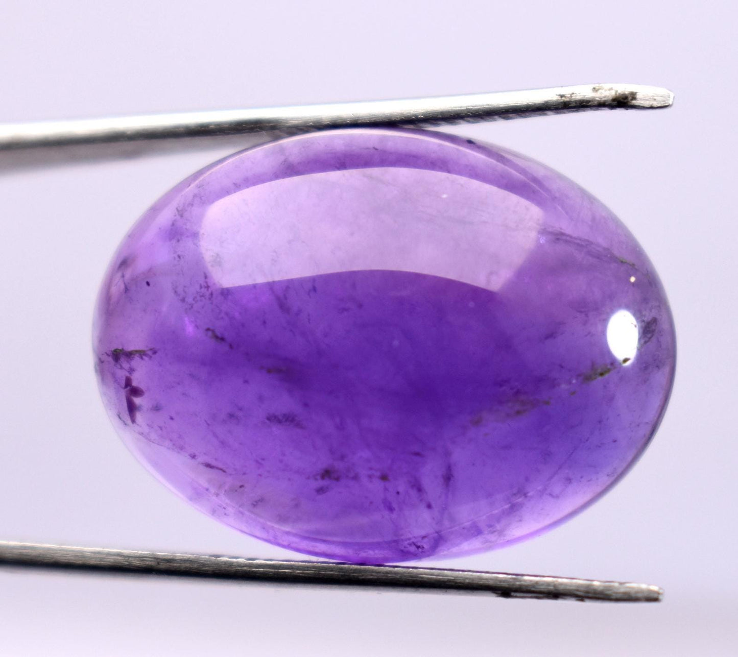 Rare & Natural Purple Amethyst, Oval Cabochon Loose Gemstone, 31.10 Carat, Size-18.5x24.5x9.5mm, Gift For Her,