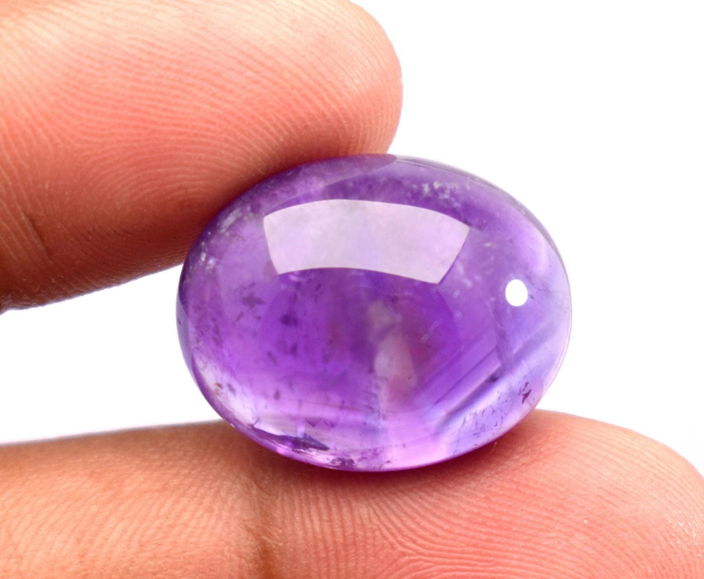 Rare & Natural Purple Amethyst, Oval Cabochon Loose Gemstone, 23.30 Carat, Size-17x26x9mm, Gift For Her,