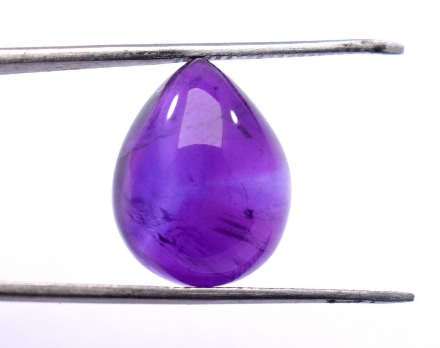 Amethyst, Natural Purple Amethyst, Pear Cabochon Loose Gemstone, 15.30 Carat, Size-13.5x17.5x9.5mm, Gift For Her,